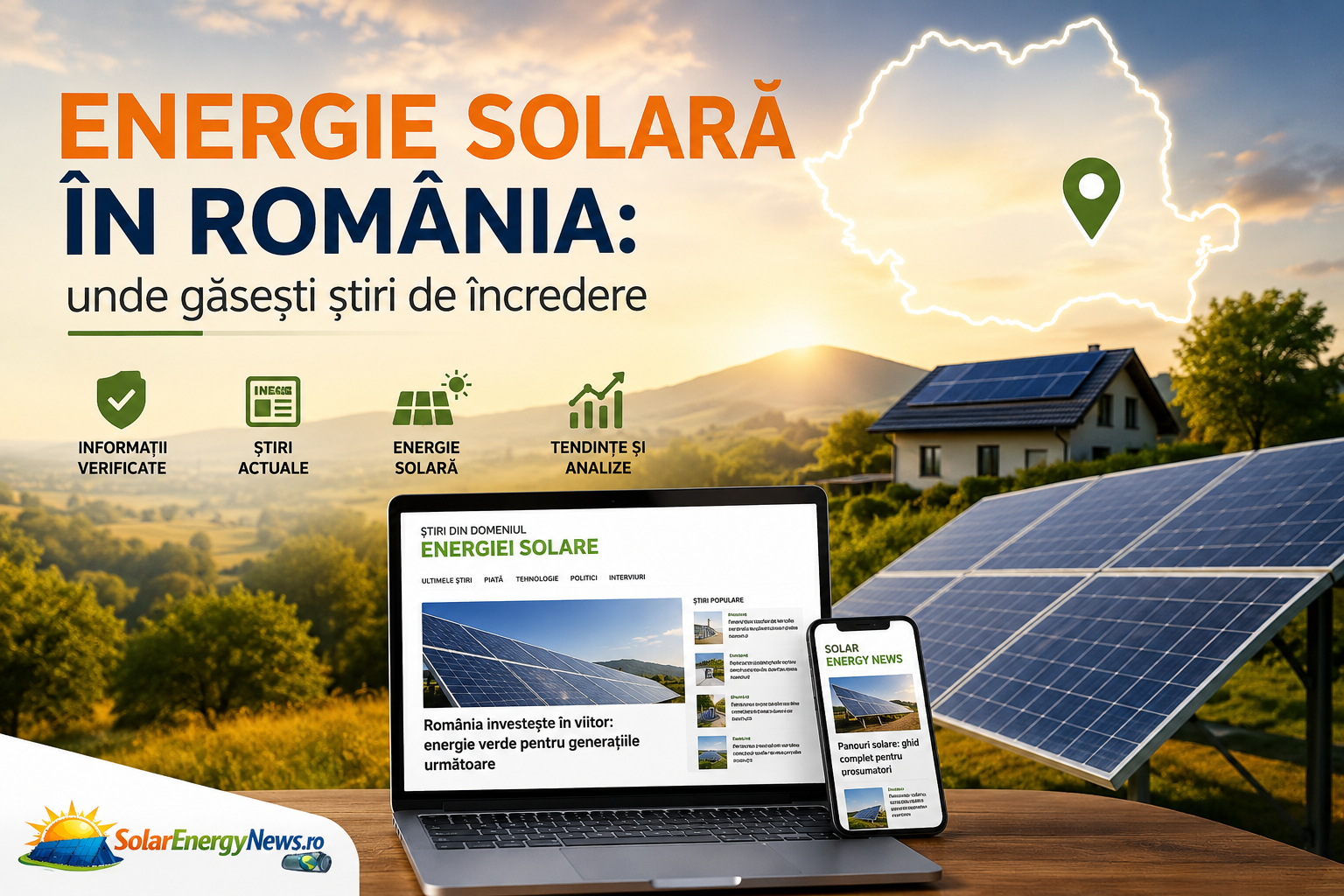 Energie solară în România: unde găsești știri de încredere